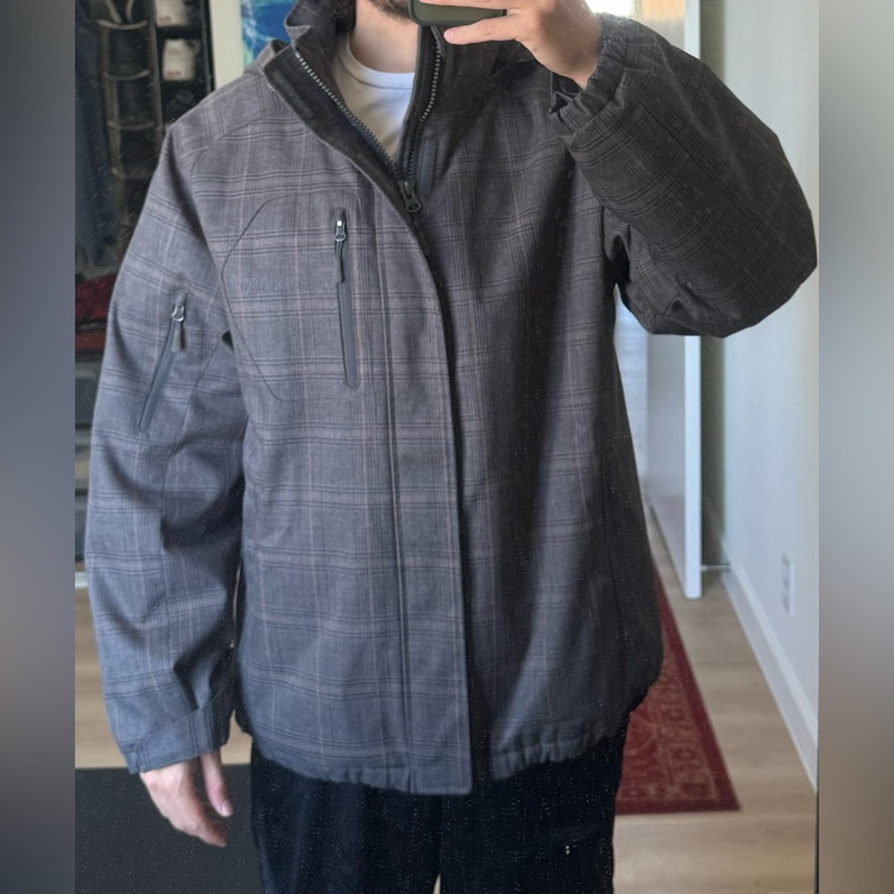 Free Country Men's Charcoal Plaid Jacket